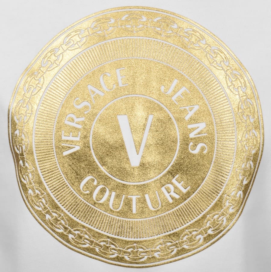 Alternative Image for ProductVersace Jeans Couture Round Logo Hoodie White3
